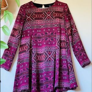 Asymmetrical Pattern Dress